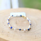 Pearl Sincerity Pattern 4mm Bead Bracelet - Lapis - She Chester