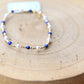 Pearl Sincerity Pattern 4mm Bead Bracelet - Lapis - She Chester