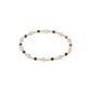 Pearl Sincerity Pattern 4mm Bead Bracelet - Ruby - She Chester