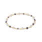 Pearl Sincerity Pattern 4mmBead Bracelet - Amethyest - She Chester