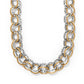 Pebble Link Two Tone Necklace JM0082
