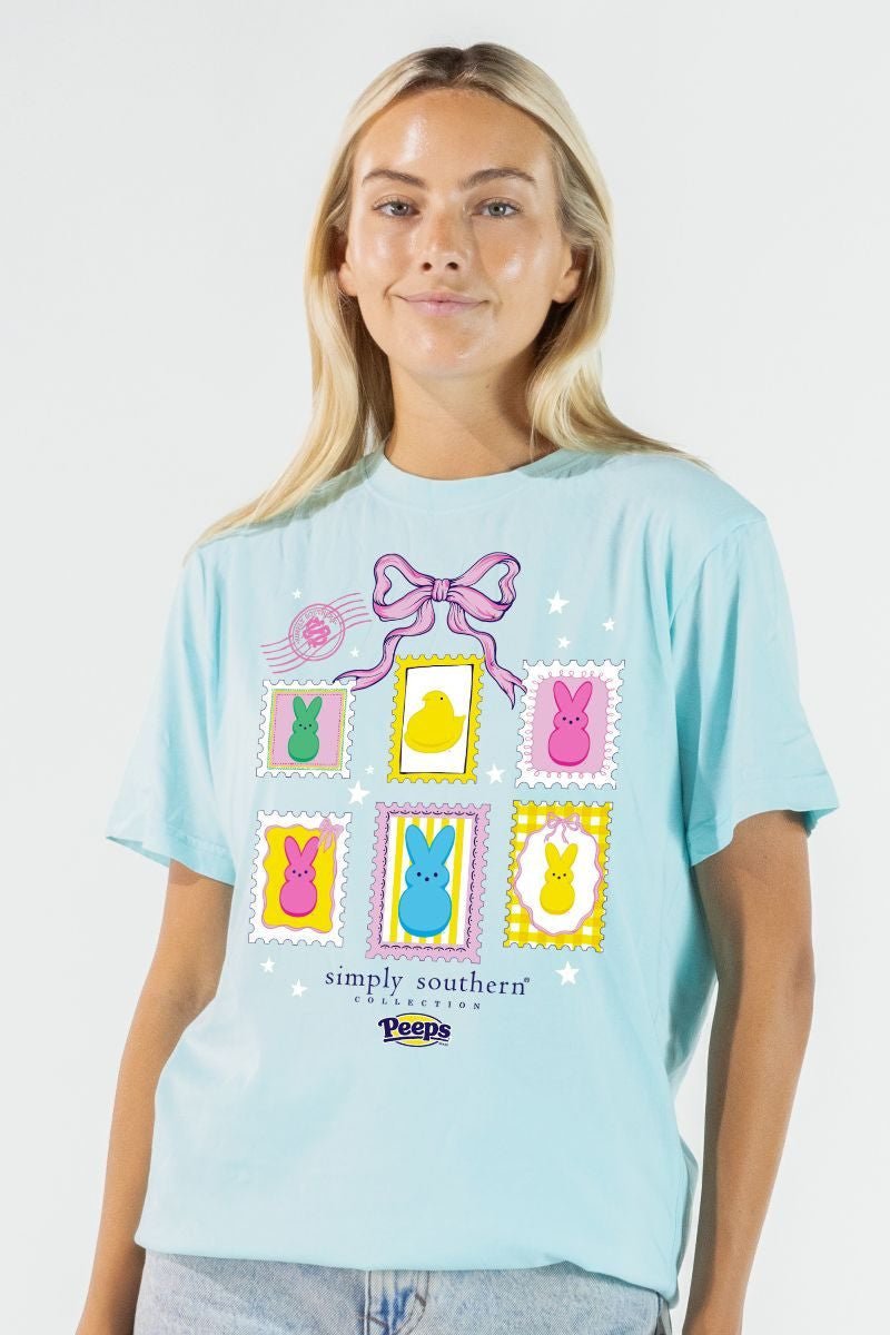 Peeps Stamps Tee - She Chester