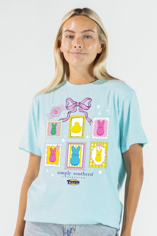 Peeps Stamps Tee - She Chester