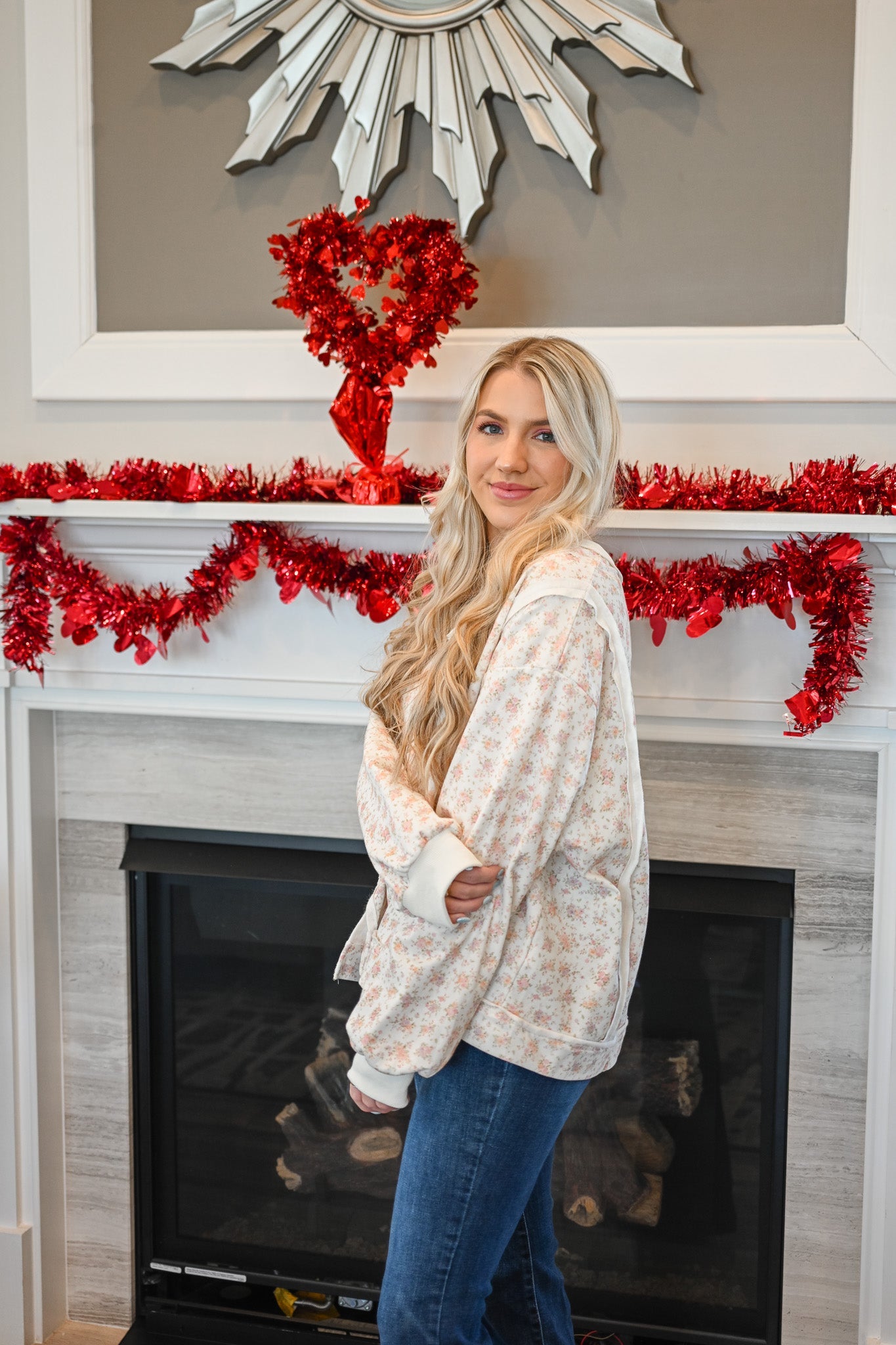 Peyton Floral Pullover - She Chester