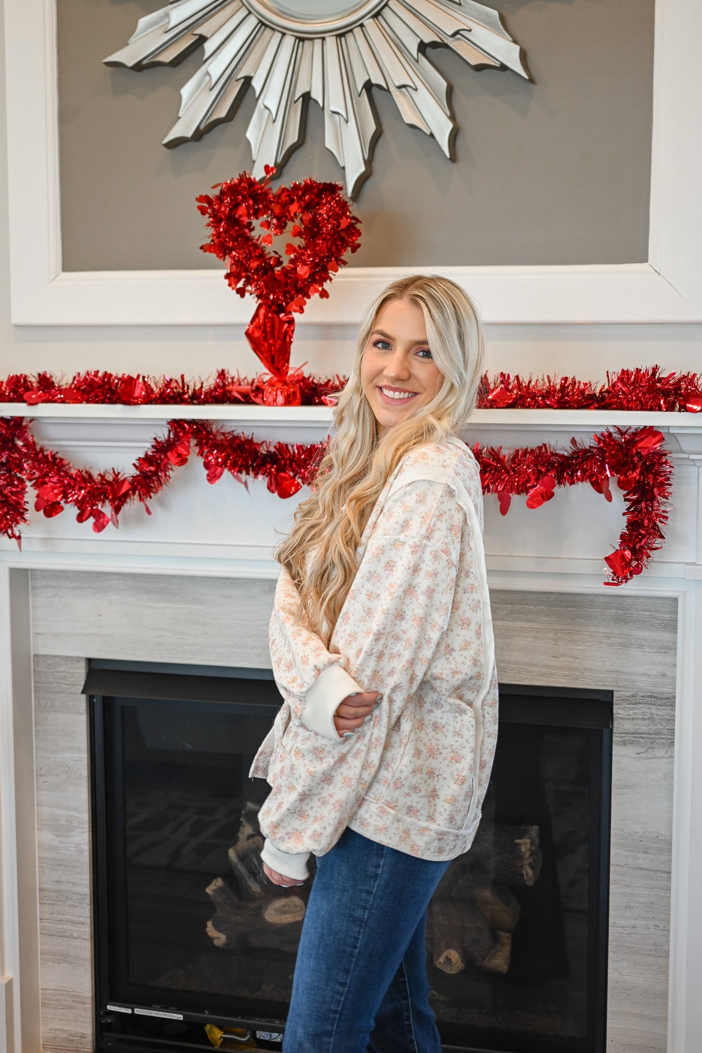 Peyton Floral Pullover - She Chester