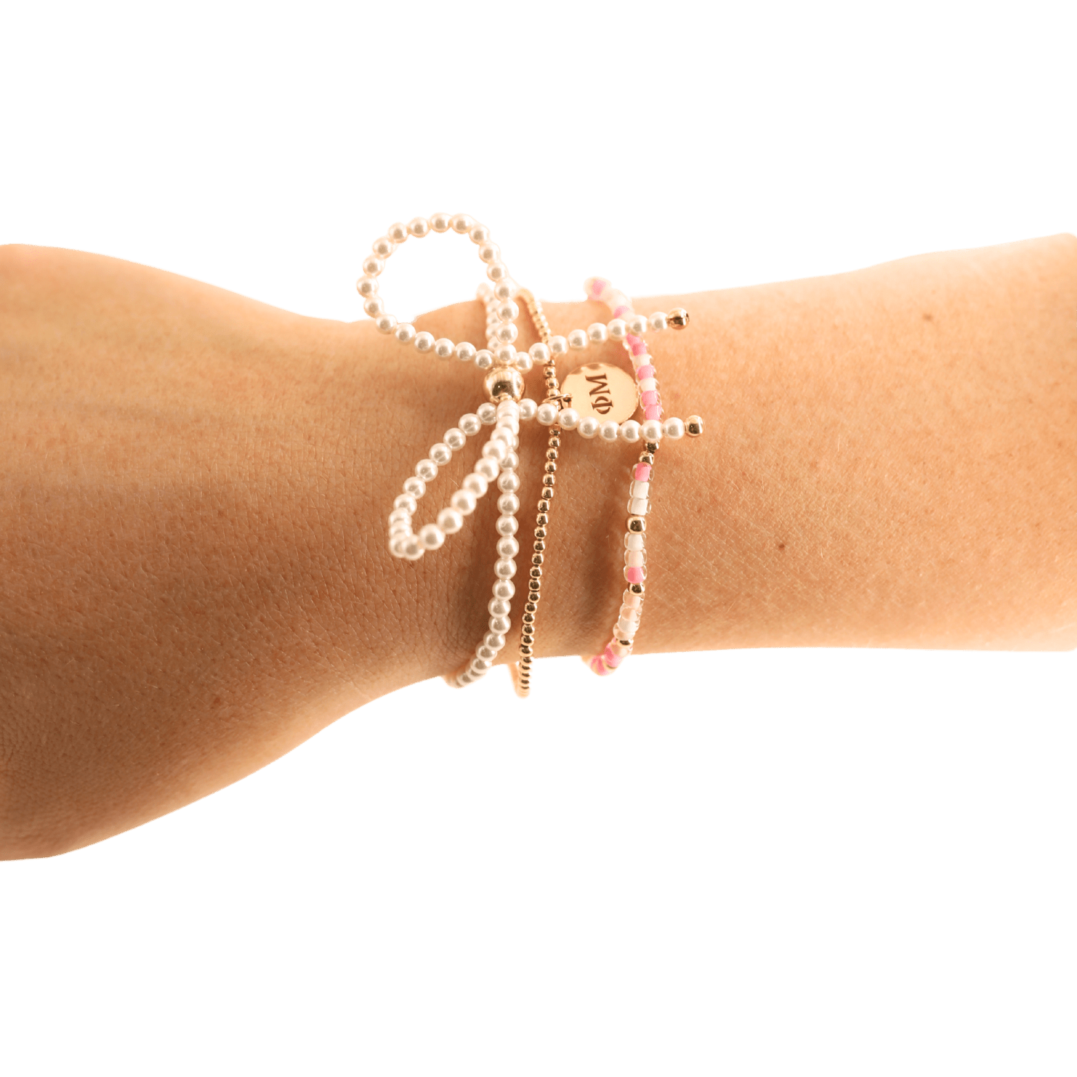 Phi Mu Sprinkle Bracelet: Petite 6.25 inch - She Chester