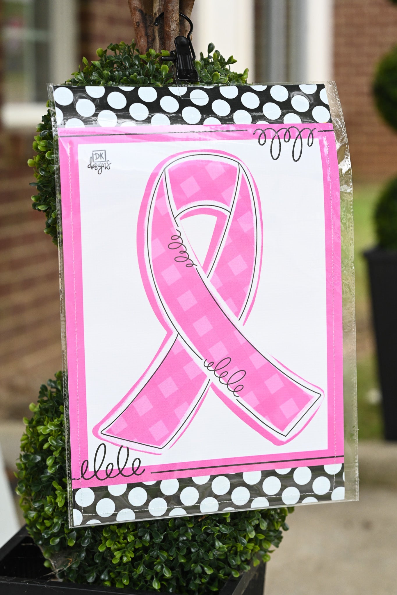 Pink Awareness Ribbon Garden Glam - She Chester