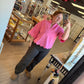 Pink Break Through Scalloped Top - She Chester