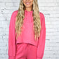 Pink Cropped Hoodie - She Chester