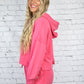 Pink Cropped Hoodie - She Chester