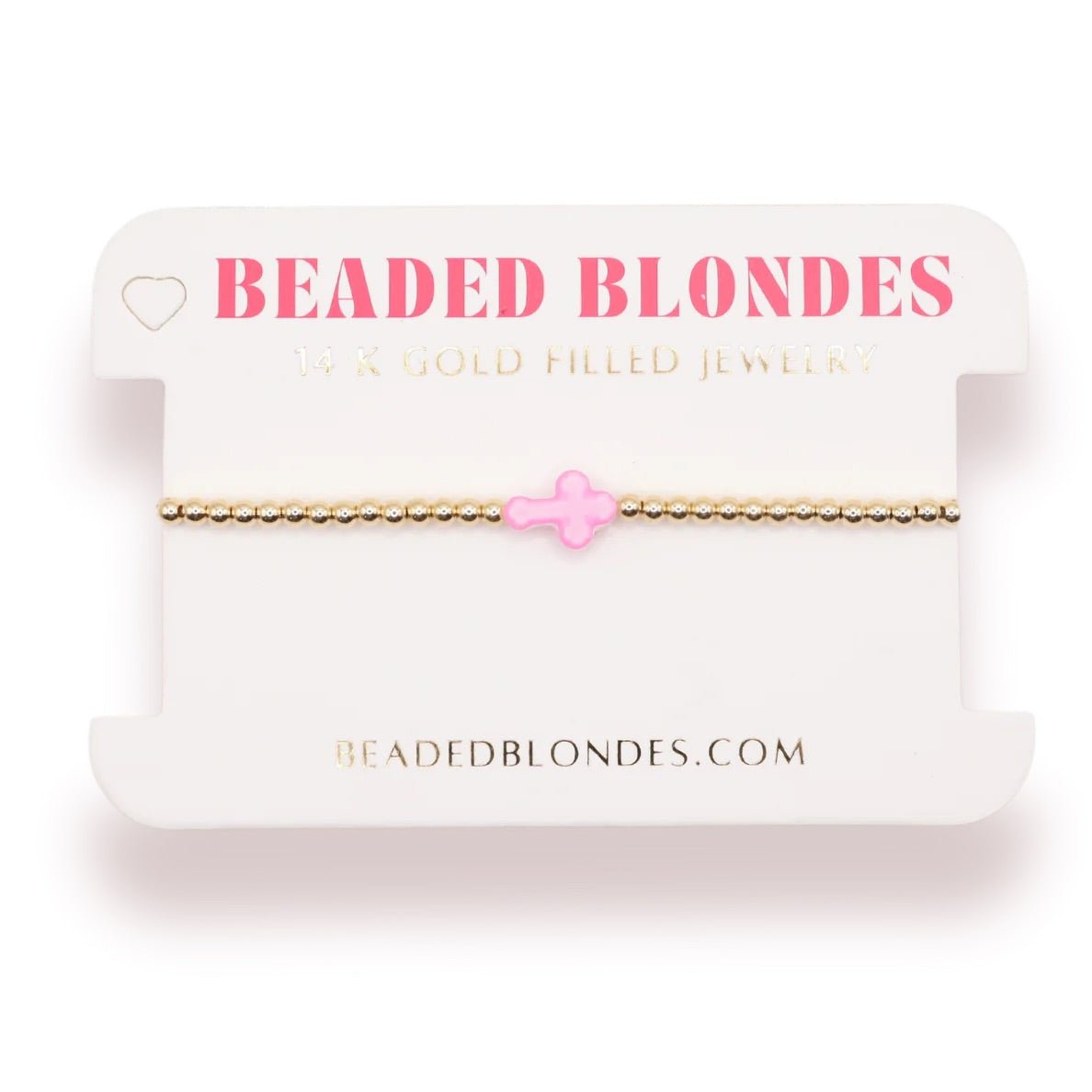 Pink Cross Bracelet Standard Size - She Chester