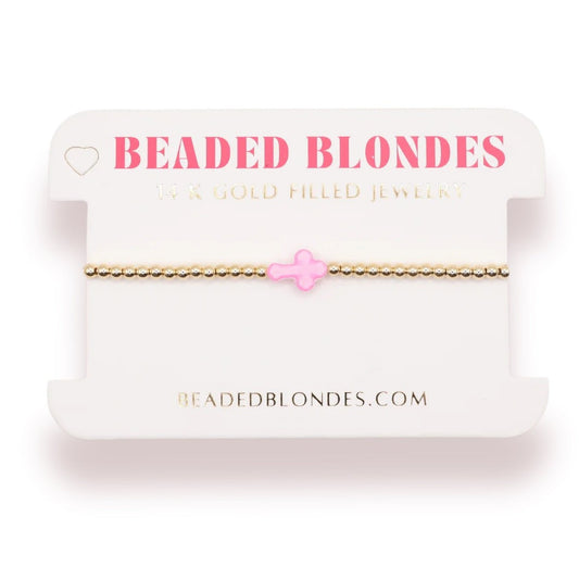 Pink Cross Bracelet Standard Size - She Chester