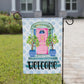 Pink Door Welcome Flag - She Chester