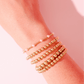 Pink June Bracelet in Gold: Standard 6.75 inch - She Chester