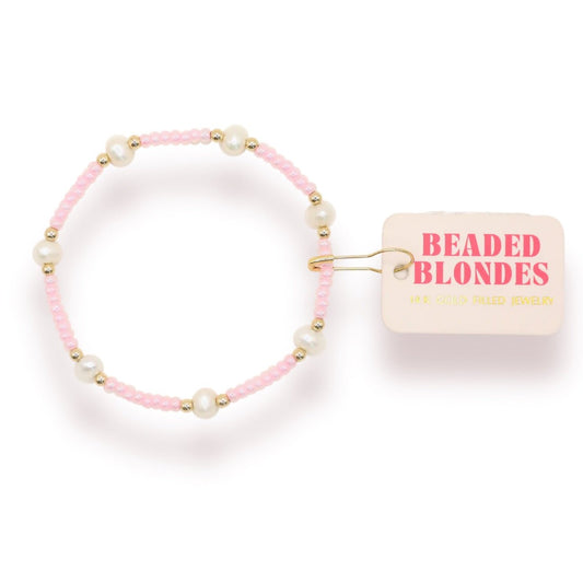 Pink Luster Pearl Bracelet Standard Size - She Chester