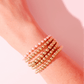 Pink Mini Luci Bracelet in Gold: Standard 6.75 inch - She Chester