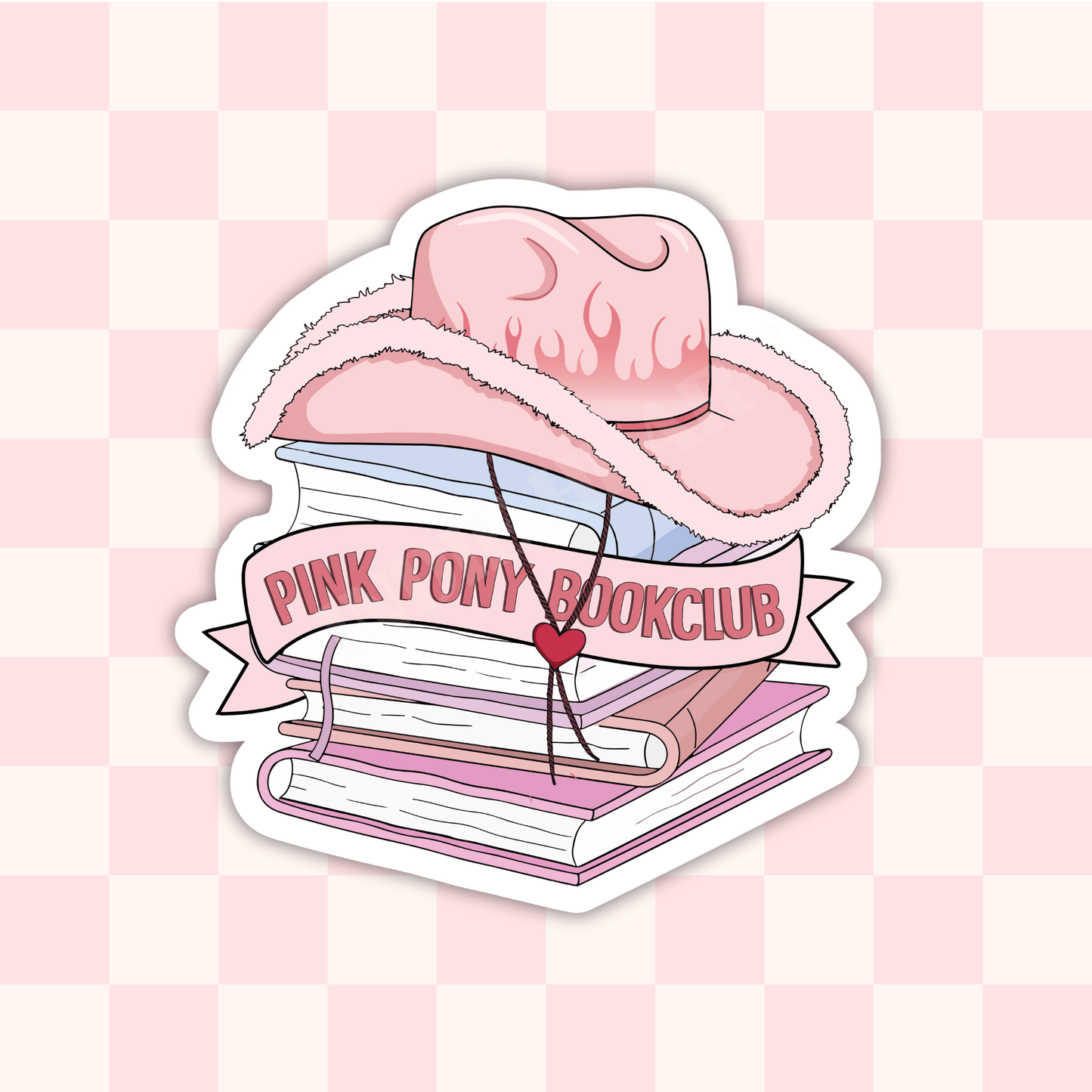 Pink Pony Bookclub Sticker : 2.5" - She Chester