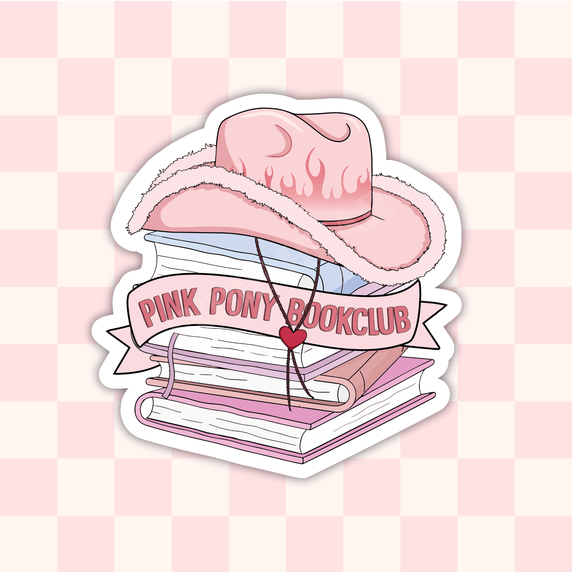 Pink Pony Bookclub Sticker : 2.5" - She Chester
