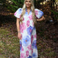 Pink Purple Poppy Maxi Dress - She Chester