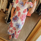 Pink Purple Poppy Maxi Dress - She Chester