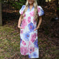 Pink Purple Poppy Maxi Dress - She Chester