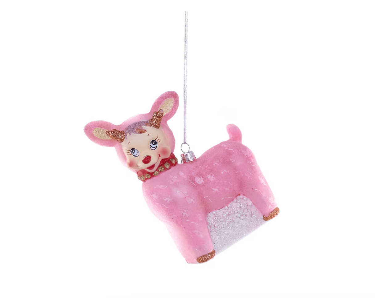 Pink Reindeer Ornament - She Chester