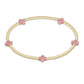 Pink Small Signature Cross Gold Pattern 2mm Bracelet - She Chester