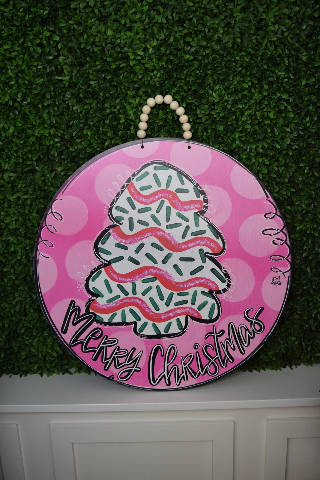 Pink Tree Door Sign - She Chester