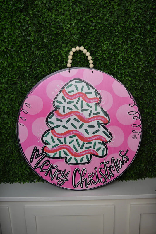 Pink Tree Door Sign - She Chester