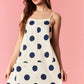 Polka Dot Barrel Mini Dress - She Chester