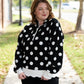 Polka Dot Crew Pullover Black - She Chester