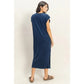 Polly Mineral Wash Midi Dress - She Chester