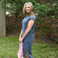 Polly Mineral Wash Midi Dress - She Chester