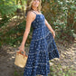 Portia Navy Dot Maxi - She Chester