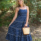 Portia Navy Dot Maxi - She Chester