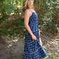 Portia Navy Dot Maxi - She Chester