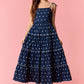 Portia Navy Dot Maxi - She Chester