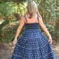 Portia Navy Dot Maxi - She Chester