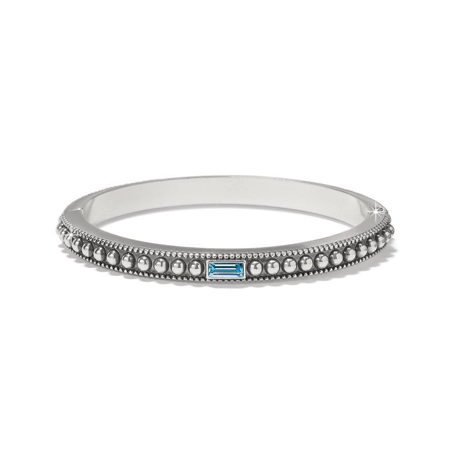 Pretty Tough Gem Aqua Hinge Bangle - She Chester