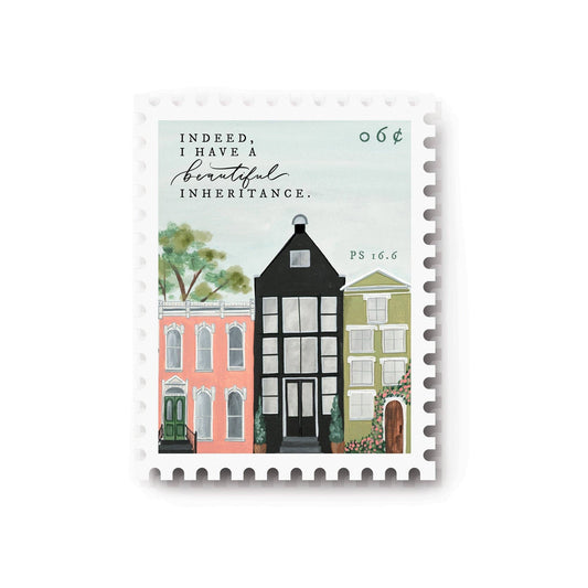 Psalm 16:6 Stamp Sticker - She Chester