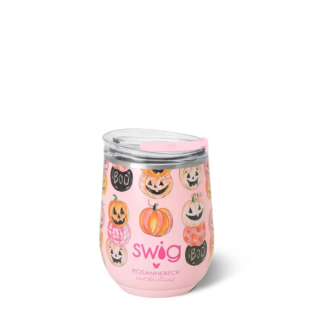 Pumpkin Stacks Stemless Wine Cup 12oz - She Chester