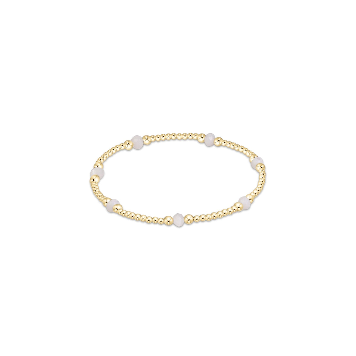 Purpose Gemstone 4mm Bracelet - Mother Of Pearl - She Chester