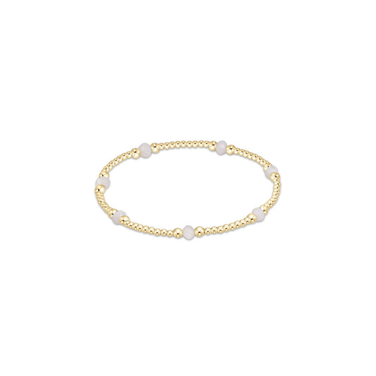Purpose Gemstone 4mm Bracelet - Mother Of Pearl - She Chester