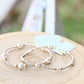 Purpose Pearl 4mm Bead Bracelet - Mixed Metal - She Chester