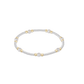 Purpose Pearl 4mm Bead Bracelet - Mixed Metal - She Chester