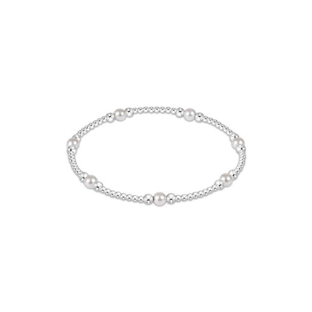 Purpose Pearl 4mm Bead Bracelet - Sterling - She Chester