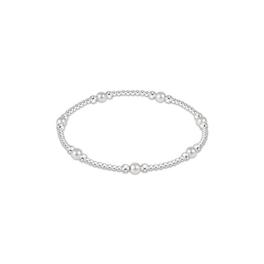 Purpose Pearl 4mm Bead Bracelet - Sterling - She Chester