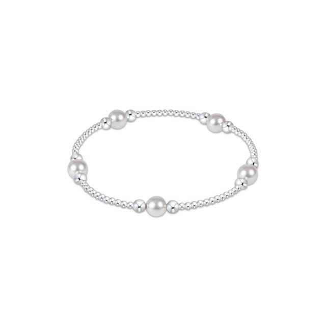 Purpose Pearl 6mm Bead Bracelet - Sterling - She Chester