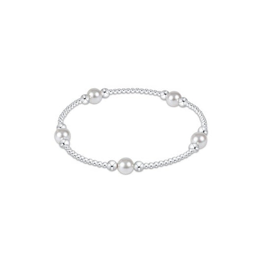 Purpose Pearl 6mm Bead Bracelet - Sterling - She Chester