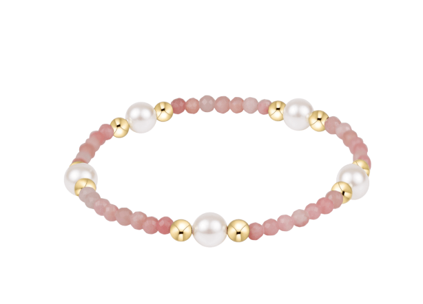 Purpose Pearl 6mm Gem Bracelet - Pink Opal - She Chester